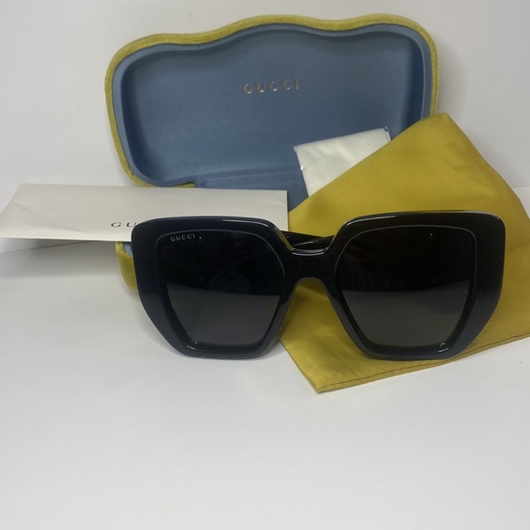 New - GUCCI GG0956S-003 54 Sunglass WOMAN ACETATE BLACK - Picture 14 of 15